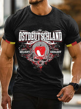 Bedrucktes Kurzarm-T-Shirt für Männer in Ost deutschland zartstils